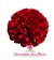 Buquê de Noiva em Formato Redondo de Rosas Vermelhas Naturais - BN000209 - comprar online