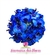 Buquê de Noiva com Flores Naturais em Formato Redondo de Hortênsias Azuis e Orquídeas Phalaenosis Azuis - BN00006 - comprar online
