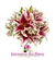 Buquê de Noiva em Formato Redondo de Lírios Pink - BN00010 - comprar online