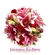 Buquê de Noiva em Formato Redondo de Lírios Pink - BN00010 - loja online