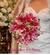 Buquê de Noiva em Formato Redondo de Lírios Pink - BN00010 - Harmonia das Flores