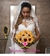 Buquê de Noiva em Formato Redondo de Girassóis com Gypsofilla - BN00046 - comprar online