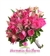 Buquê de Noiva em Formato Redondo de Rosas Pink e Alstroemerias Cor de Rosa - BN00089 na internet