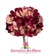 Buquê de Noiva com Flores Naturais em Formato Redondo de Alstroemerias Cor de Rosa e Marsala - BN00218