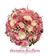 Buquê de Noiva em Formato Redondo de Rosas Cor de Rosa, Rosas Brancas e Gypsofilla - BN00230 - comprar online