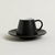 SET X6 TAZAS Y PLATOS DE CAFE NEGROS - comprar online