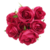 Buquê de Rosa Artificial Com 7 Botões - Papoula Flor Comércio EIRELI
