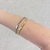 Bracelete Torcido Fino Prata/Dourado - PL995 - loja online