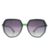 Óculos da moda feminino hexagonal grande proteção uv400 - loja online