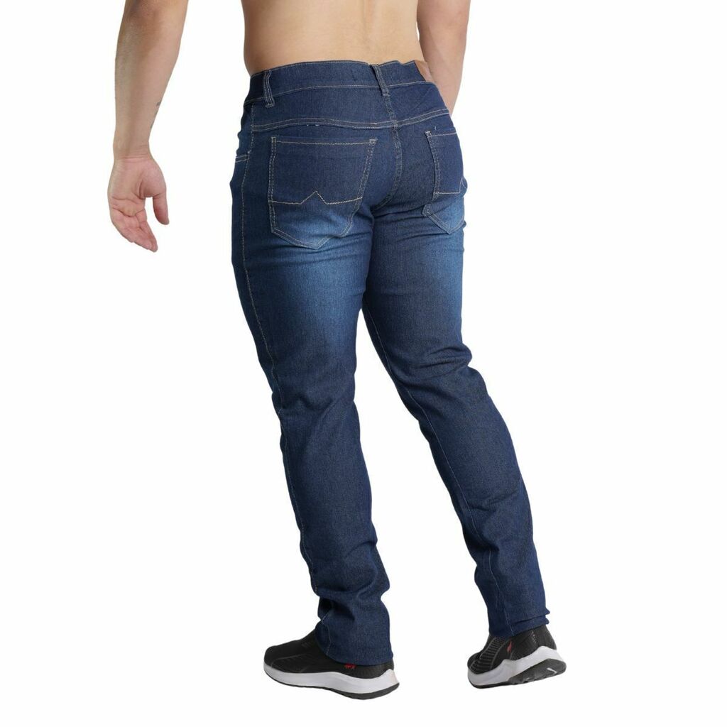 Calça jeans com elastano masculina sales