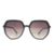 Óculos da moda feminino hexagonal grande proteção uv400 - comprar online