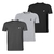 Camiseta Basica Gola Careca 100% Algodão slim Kit 3 unidades na internet