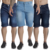 Bermuda Jeans masculina lavadas Kit com 3 Vira Lata wear Originais - comprar online