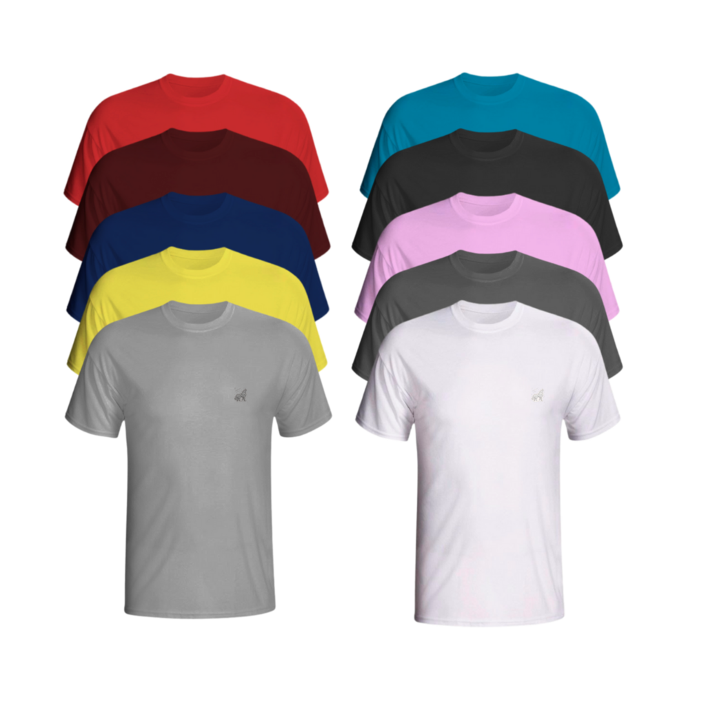 Kit Com 10 Camiseta B sica Vira Lata Wear
