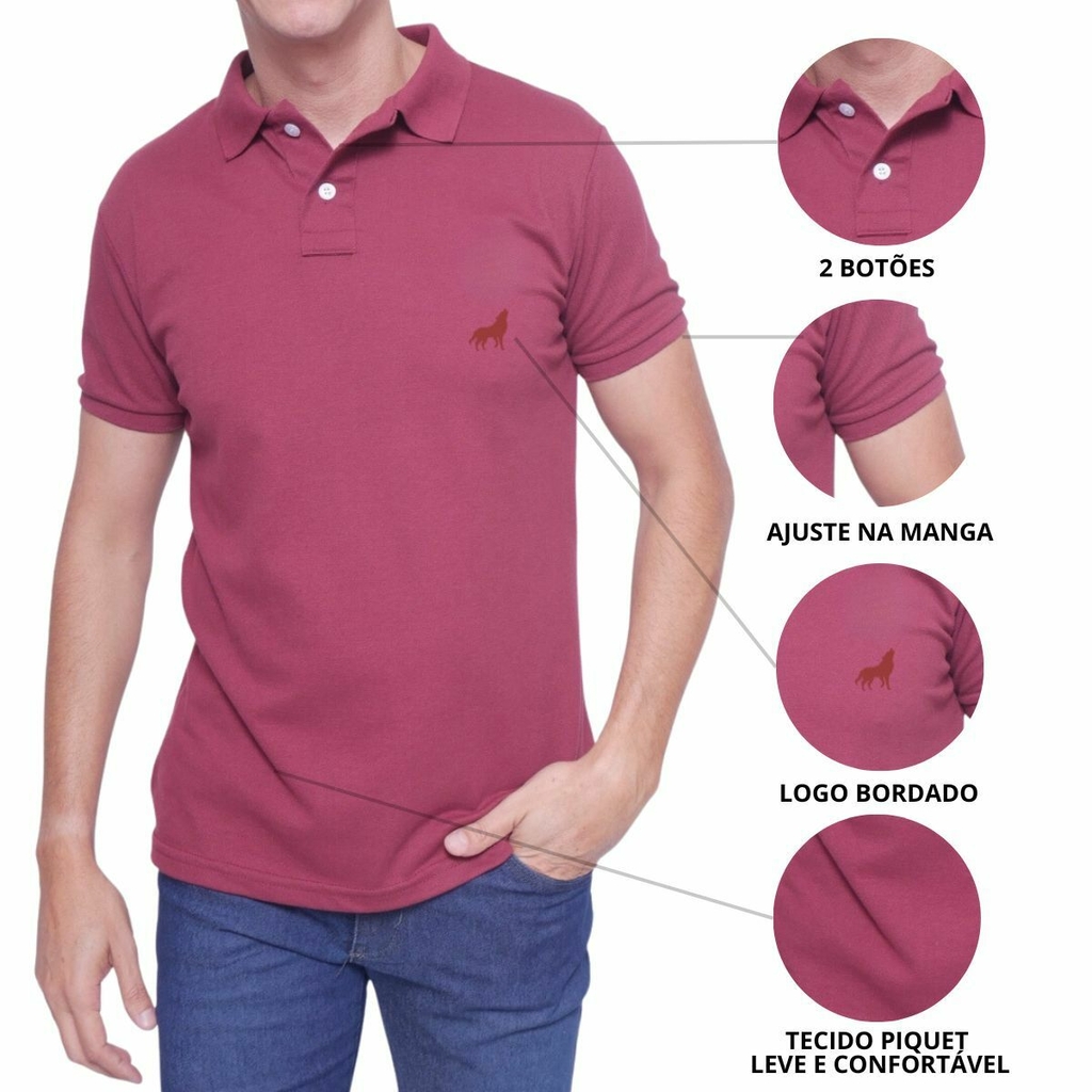 Kit Com 10 Camisas Polos originais a preço de atacado