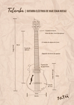 Tulumba (Guitarra ELÉCTRICA cuerpo hueco) - comprar online