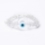 Pulseira Prata 925 com Cristal de Quartzo e Olho Grego - Azul Claro - comprar online