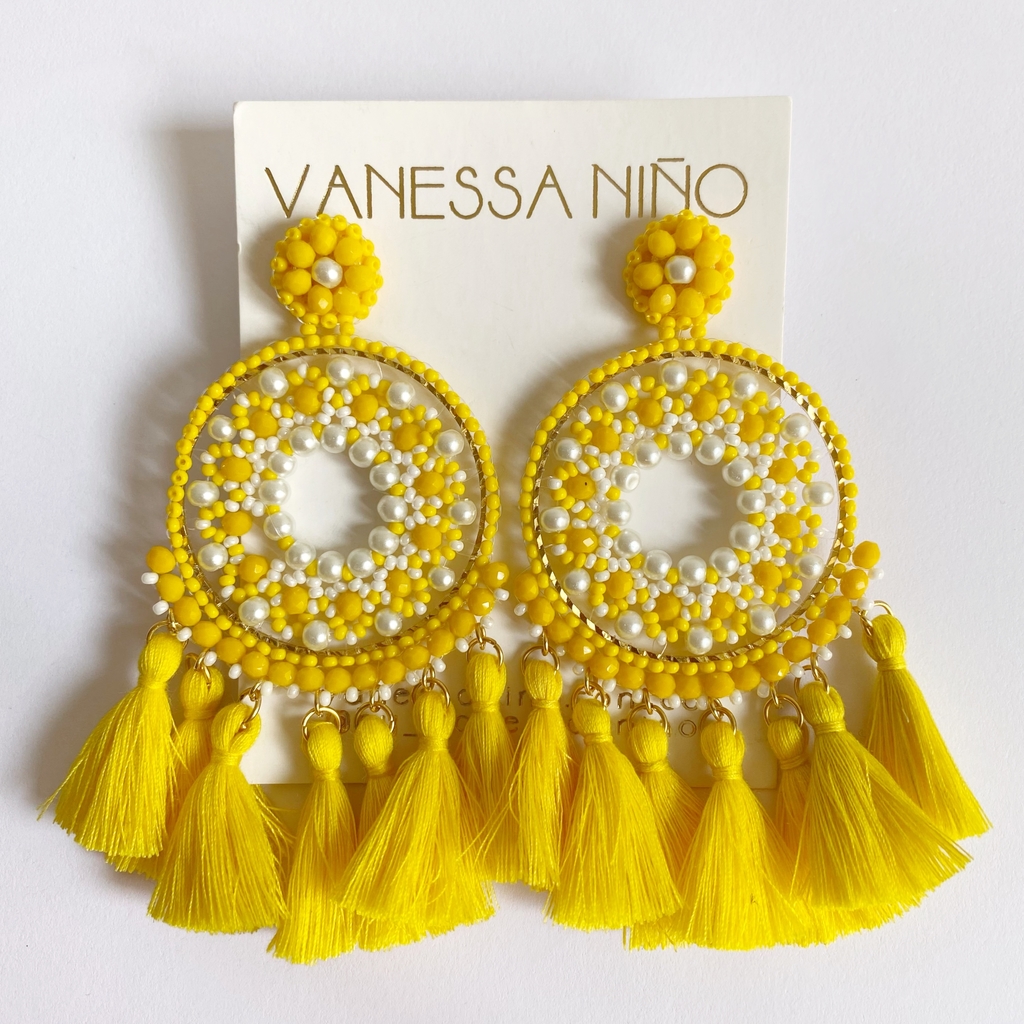 Aretes Andrea Amarillo - Buy in Vanessa Niño