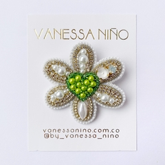 Broche Daisy Love Verde