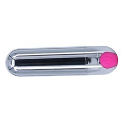 Bala Vibradora Bullet Silver Pink Recargable - comprar online