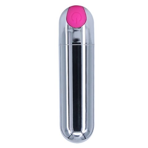 Bala Vibradora Bullet Silver Pink Recargable