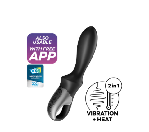 Vibrador Anal Heat Climax con Temperatura Recargable + App - Satisfyer