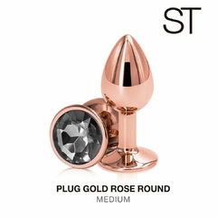 Plug Gold Rose Round - comprar online