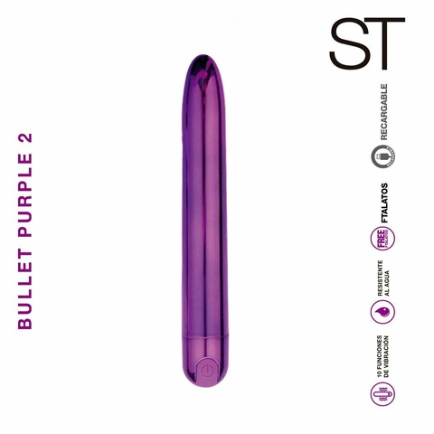 Vibrador Bullet Purple 2 - Recargable