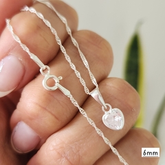 CONJUNTO CORAZON CRISTAL N°6 - comprar online