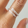 ANILLO DOBLE PICO CUBIC