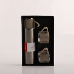 Set de Termo 500ml con 3 tazas de Acero Inoxidable - comprar online