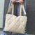 Tote Puffer Unisex Beige