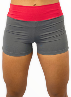 Short Cores Chumbo/Vermelho - comprar online