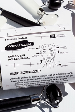 Roller Masajeador Facial/Corporal - Piedra Natural - VVokArg #ConcienciaLimpia