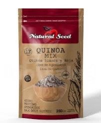 Natural Seed Mix Quinoa Blanca y Roja Lavada 250gr