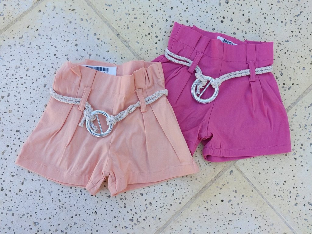 Short de bengalina con lazo hotsell