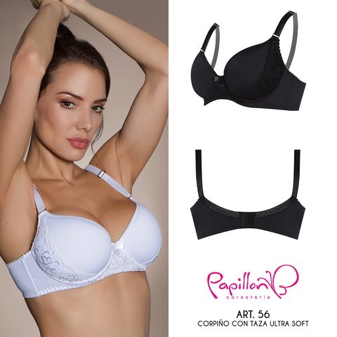 56. Corpino con aro y tasa soft CLARA LENCERIA
