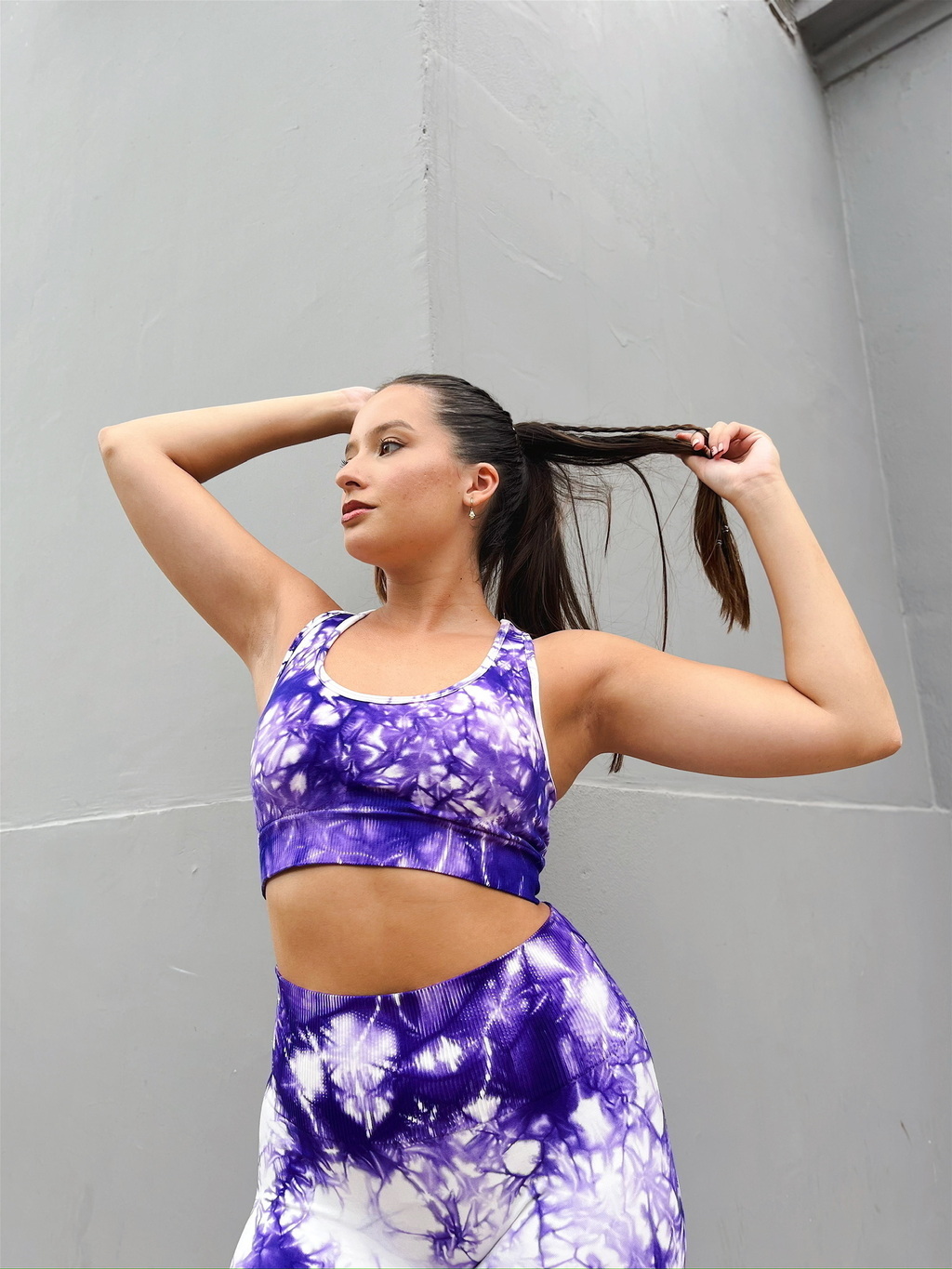 814SL. Conjunto seamless BATIK VIOLETA BLANCO