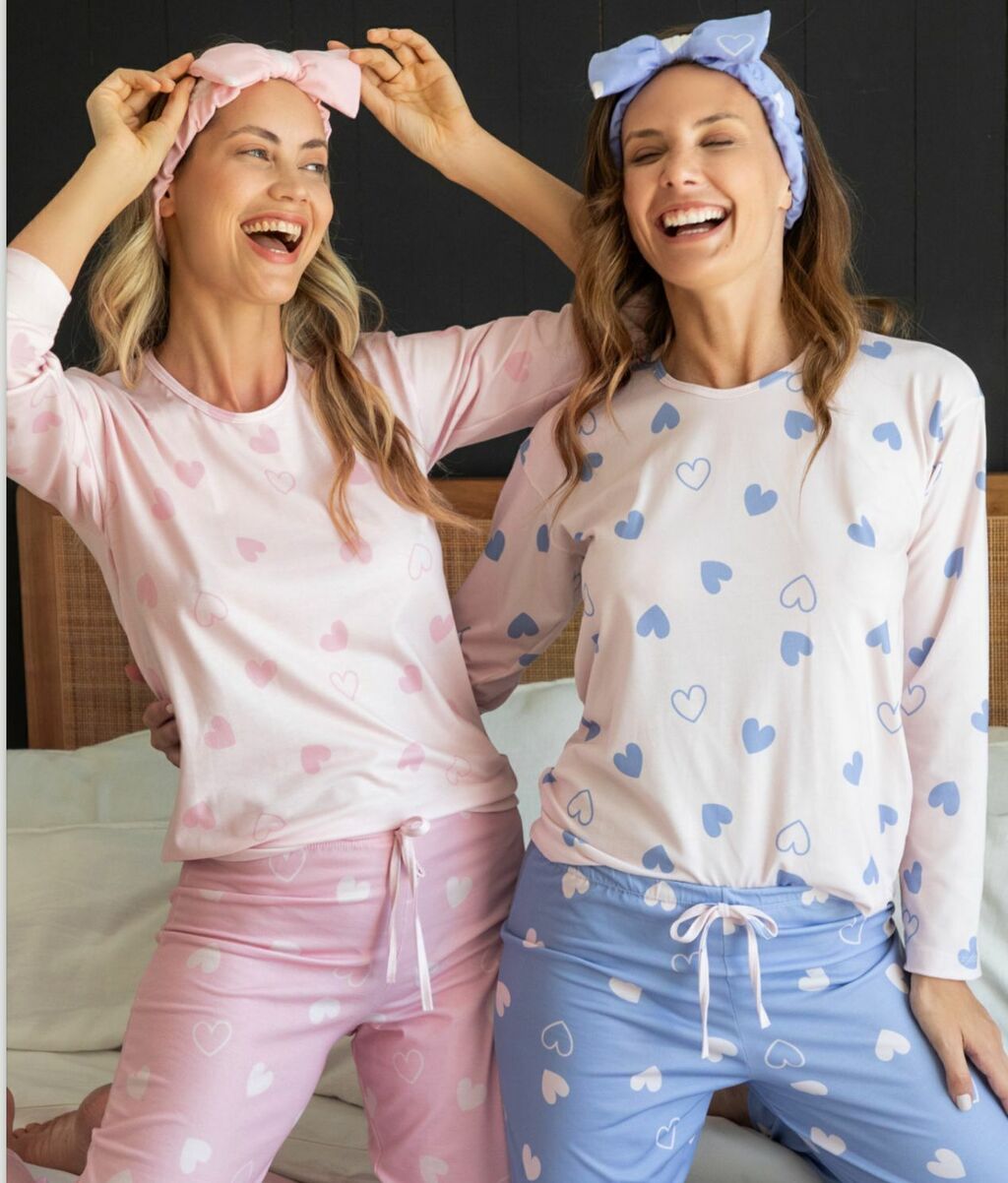 24503. Pijama CORAZONES Comprar en CLARA LENCERIA