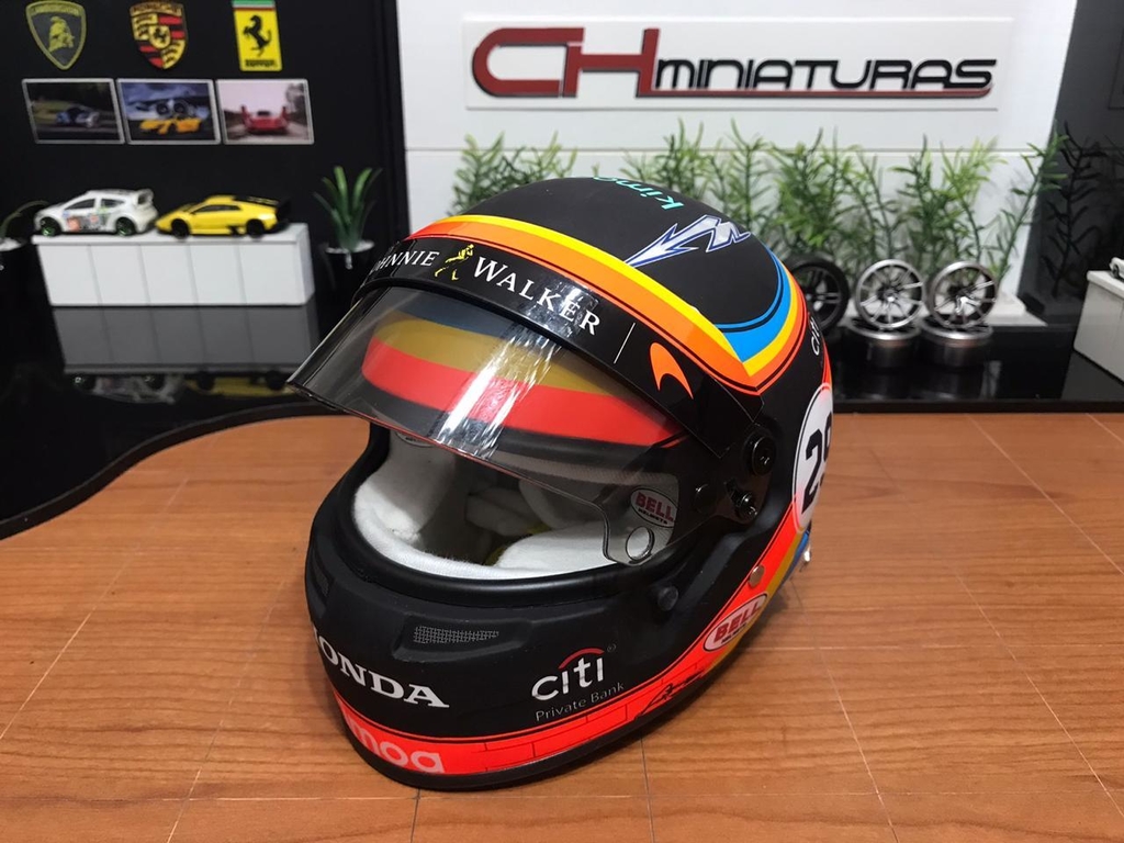 Bell Capacete Fórmula Indy Fernando Alonso 2017 1/2