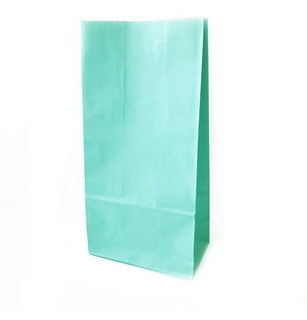 bolsa papel verde x10