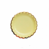 plato amarillo onda dorada x8