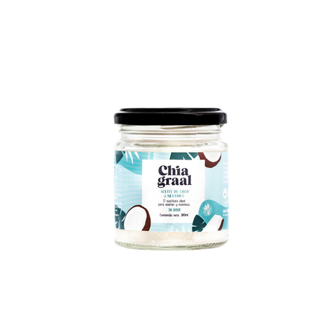 Aceite de coco neutro x 180ml CHIA GRAAL