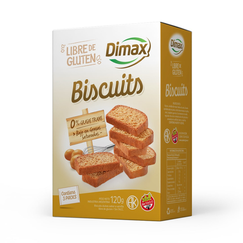 Biscuits  libre de gluten x 120gr DIMAX