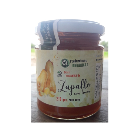 Mermelada de Zapallo Orgánica x 210gr DULCES DEL JARDÍN