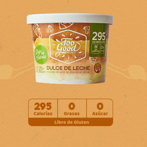 Helado de dulce de leche x 230gr TOO GOOD