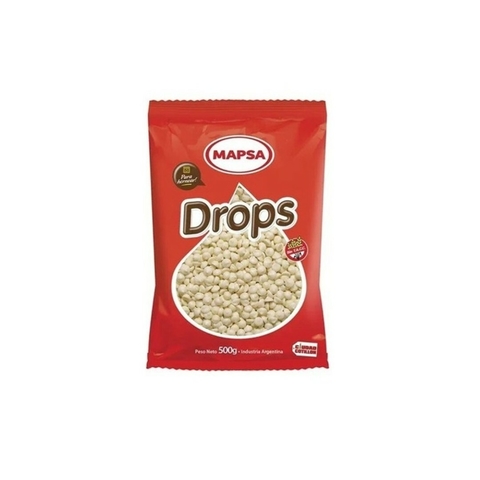 Gotitas choco drops blanco x 500gr MAPSA