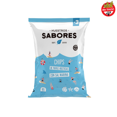 Papas Rústicas con sal marina NUESTROS SABORES