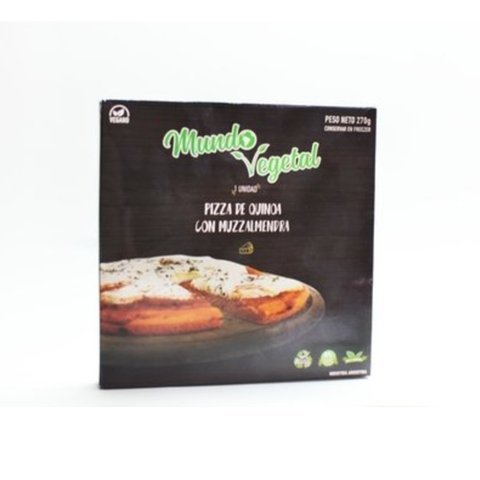Pizza de quinoa con muzzalmendra MUNDO VEGETAL