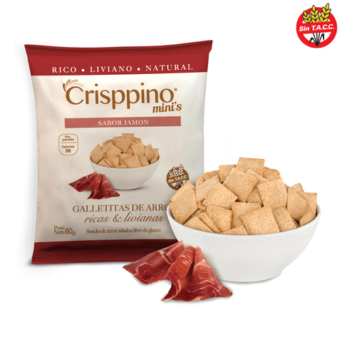 Snack de arroz sabor Jamón CRISPPINO